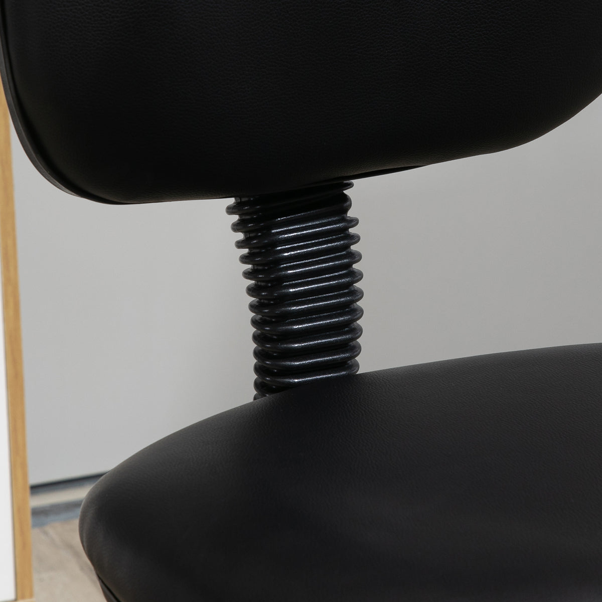 Vinsetto Höhenverstellbarer Rollhocker 69-91 cm mit neigbarer Rückenlehne und höhenverstellbarer Fußstütze