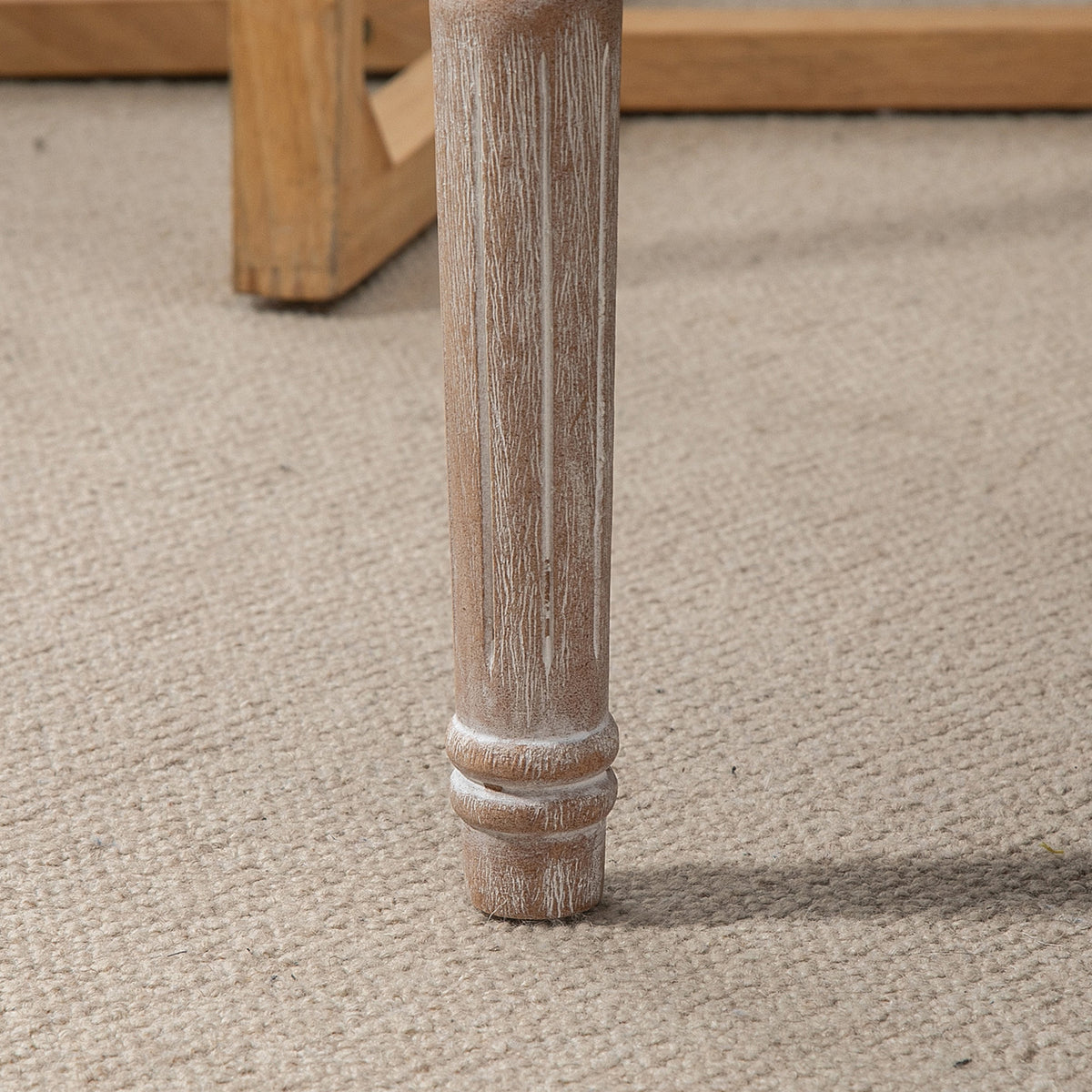 HOMCOM Gepolsterter Sitzhocker, Polsterbank, Fußhocker, Holz und Stoffbezug in Leinenoptik, 80L x 40B x 43H cm, Cremeweiß