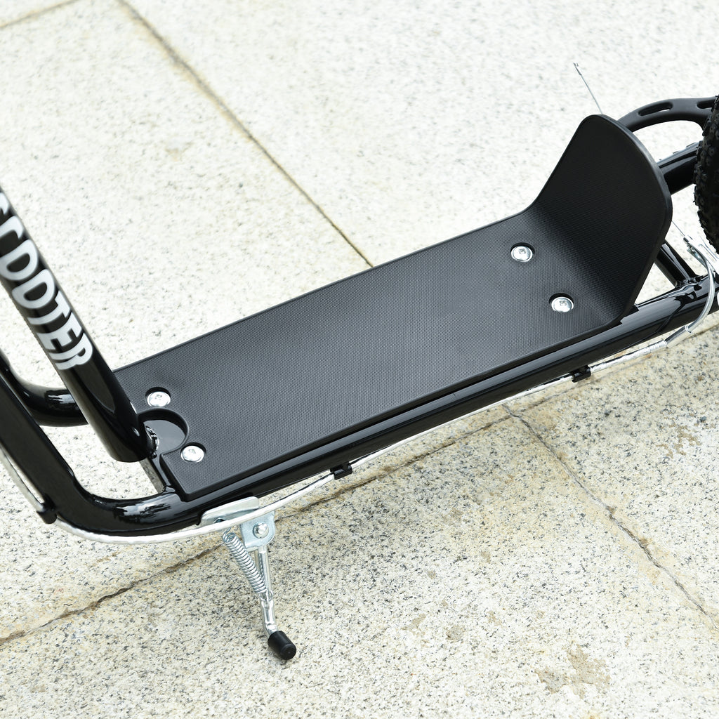 HOMCOM Kinderroller Lenker Verstellbar Scooter Tretroller Cityroller Kinder Roller Kickboard mit Luftreifen 12 Zoll ab 5 Jahre Schwarz 120 x 58 x 75-80 cm