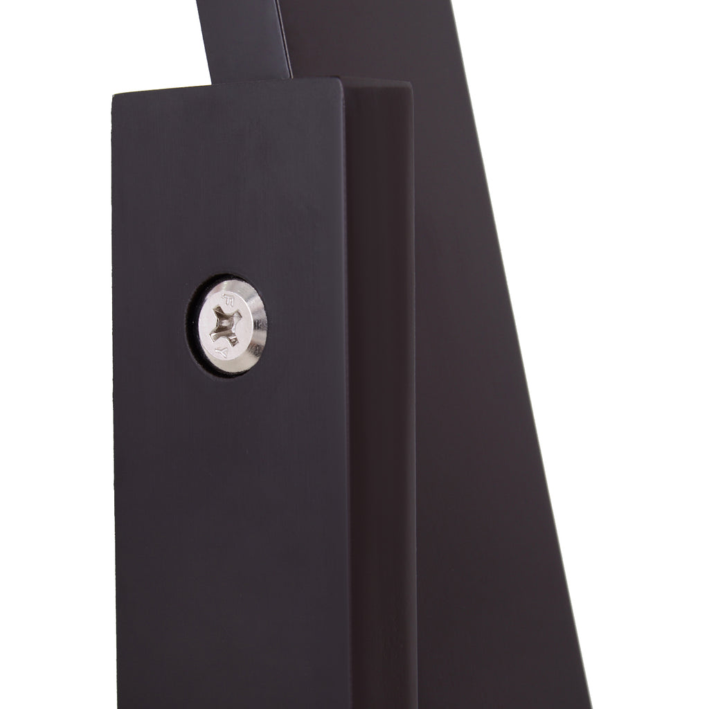 HOMCOM Standspiegel Ganzkörperspiegel Schminkspiegel Erhöhte Füße Pflegeleicht MDF Kaffee 47 x 46 x 148 cm
