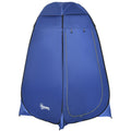Outsunny Pop-up toilettent, mobiele campingdouchetent, omkleedtent met binnenvak, douchecabine, kleedcabine, waterproof, polyester, donkerblauw, 120 x 120 x 190 cm