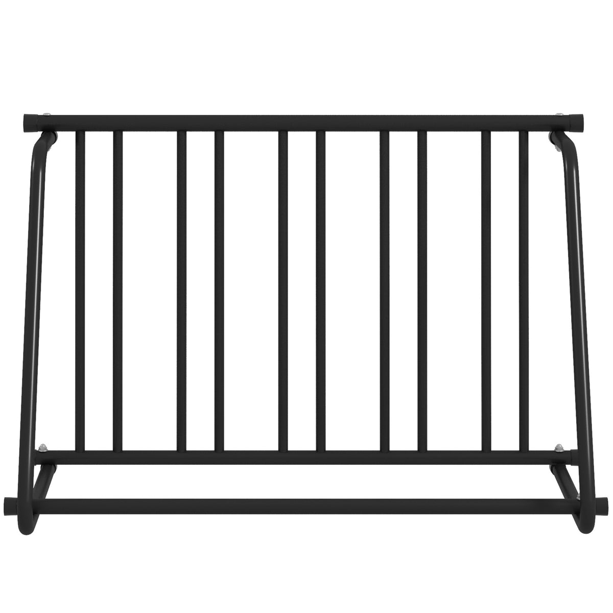 DURHAND Fahrradständer für 3 Fahrräder, wetterbeständig, zusätzliche Halterung, 114 x 58 x 75 cm, Schwarz