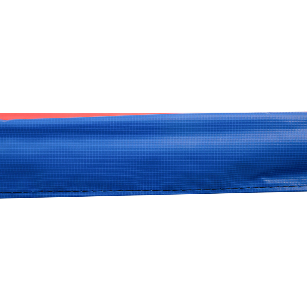 HOMCOM Trampolin Randabdeckung Ø366cm cm breit, Reißfest UV-resistent Federabdeckung, Wasserabweisend, Trampolinzubehör Randschutz Sicherheitsnetz Ersatzteile für Gartentrampoline, Rot+Gelb+Blau