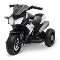 HOMCOM Elektrisches Motorrad für Kinder 3 Jahre 3 Räder 6 V 3 km/h Licht- und Soundeffekte Schwarz