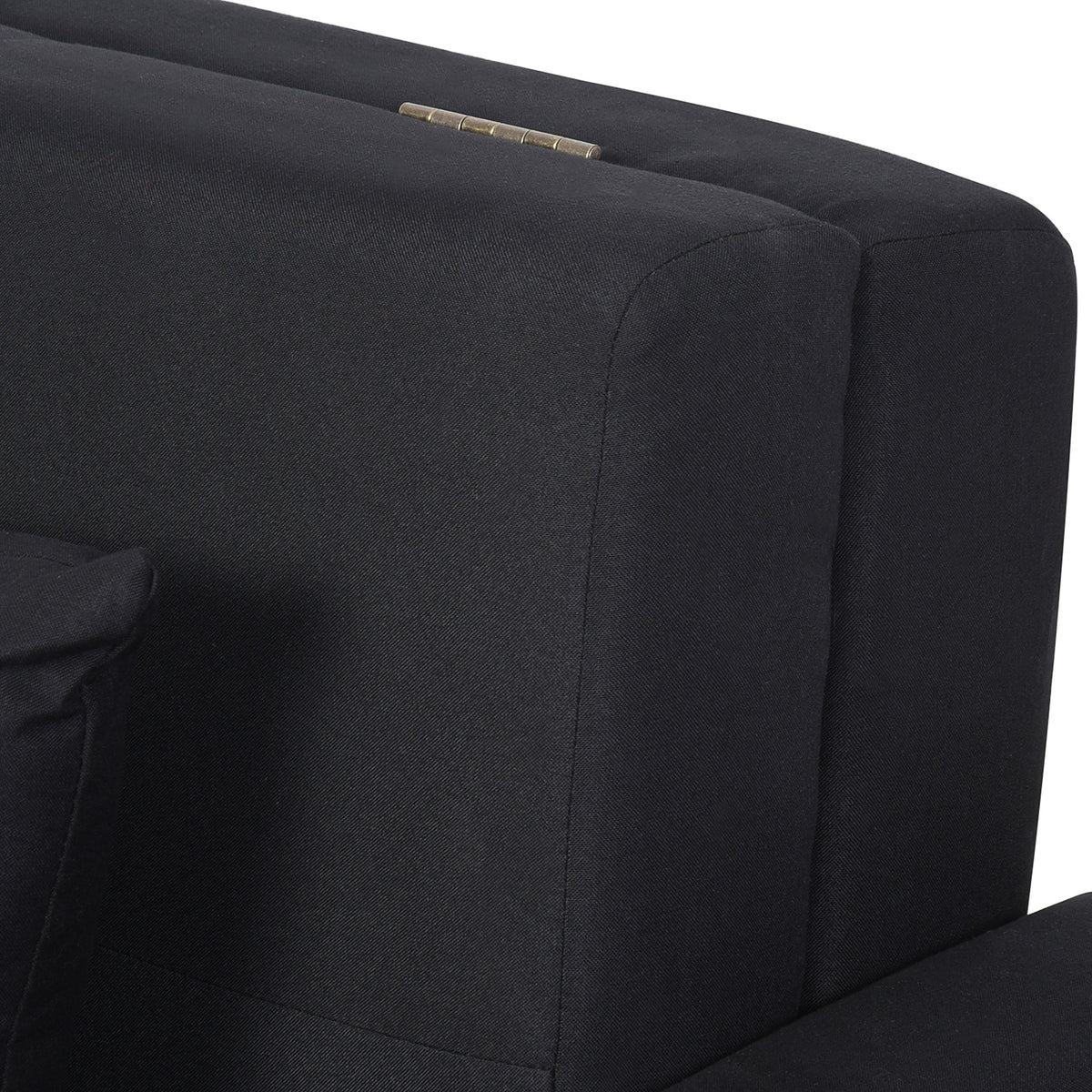HOMCOM Schlafsofa, 2er-Sofa, mit verstecktem Stauraum, Pollycotton, Dunkelgrau