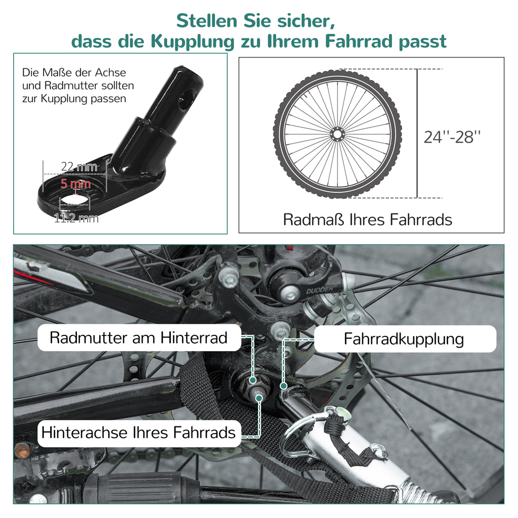 HOMCOM Lastenanhänger Bollerwagen 130 x 64 x 103 cm Stahl Schwarz+Gelb