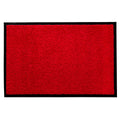 Homcom Fußmatte waschbar Gummiumrandung Rot 120 x 80 x 0,5 cm