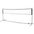 HOMCOM Badmintonnetz 94/158cm faltbares Volleyballnetz mit Transporttasche 2-Fach-Höhenverstellbar Tennisnetz Badminton Netz tragbares Set für Tennis Federballnetz für Garten Park Outdoor