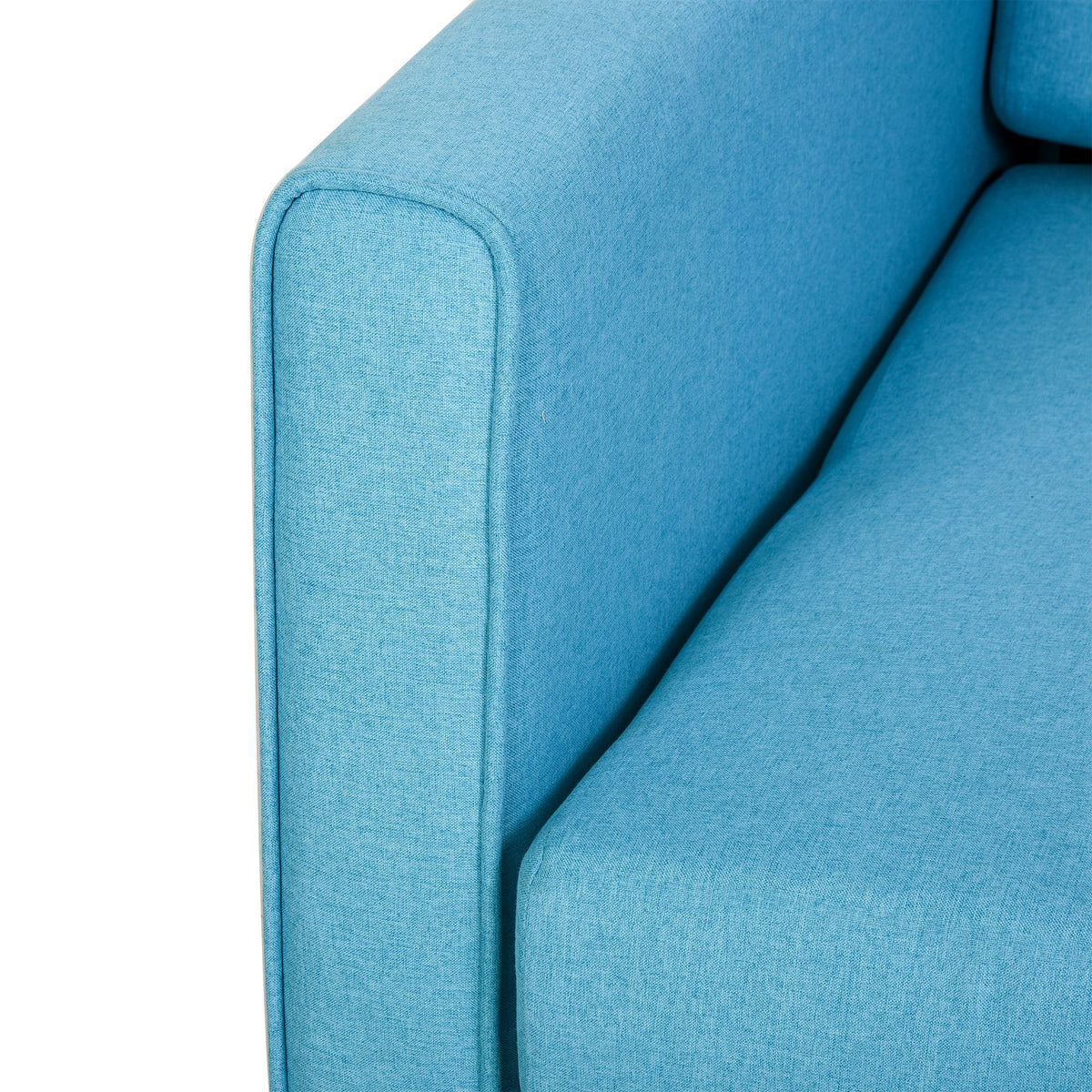 HOMCOM Schlafsofa, 2er-Sofa, mit verstecktem Stauraum, Polyester, Hellblau, 152 x 101 x 81cm