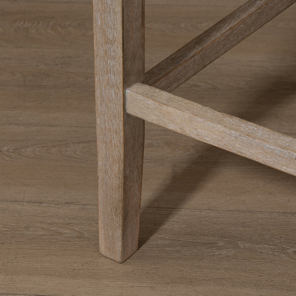 HOMCOM 2er-Set Barhocker mit lehne Barstühle mit Knopfheftung, Massivholz, inkl. Fußstütze, 47 cm x 50 cm x 101 cm, Grau + Natur