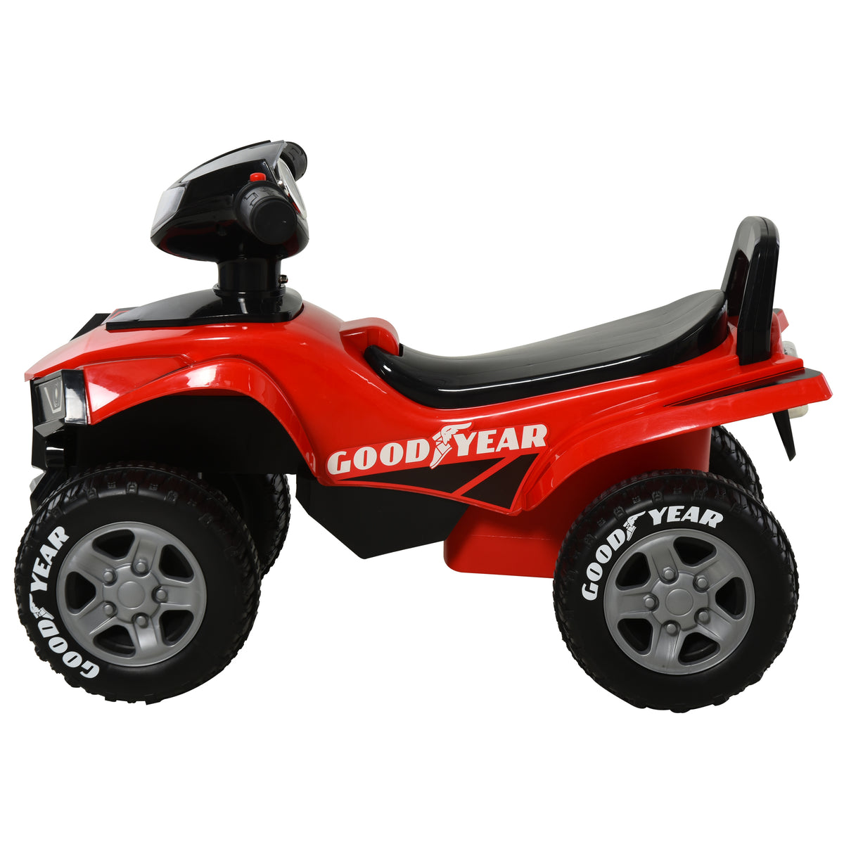 HOMCOM Rutscher Kinder Rutscherauto Kinderauto Kinderfahrzeug Licht Hupe Kunststoff Stahl Rot 60 x 31 x 42 cm