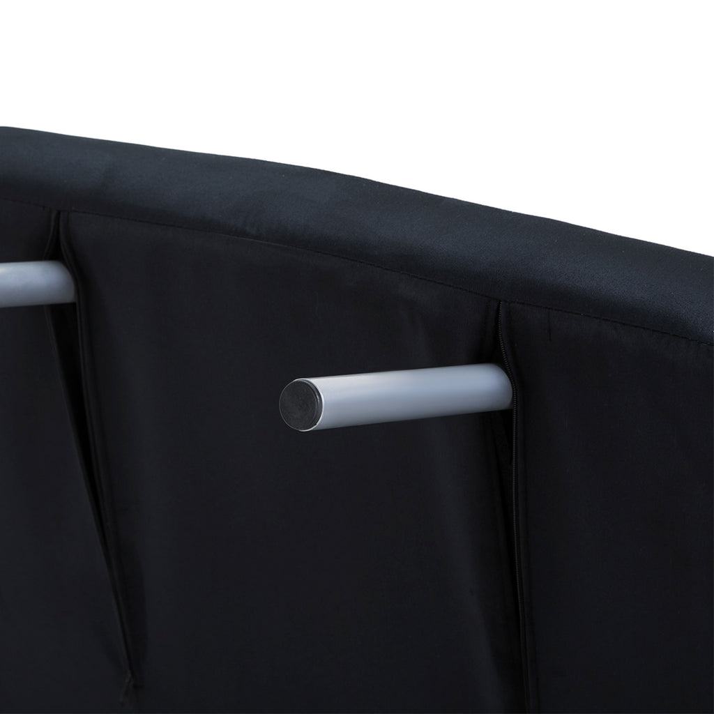 HOMCOM 3-in-1 Schlafsofa, Gästebett, Sessel inklusive Kissen, Schwarz