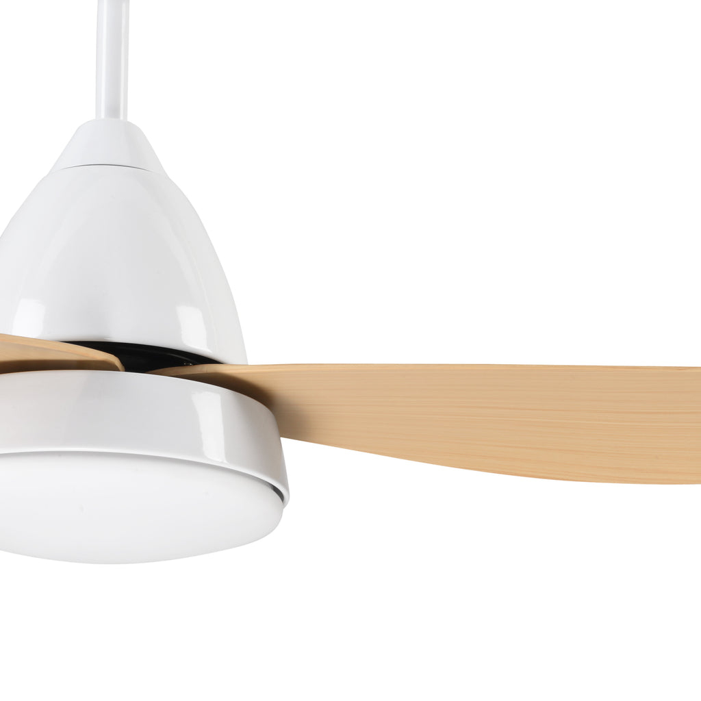 HOMCOM Deckenventilator mit LED-Licht 6 geräuscharme Geschwindigkeiten - Fernbedienung - Durchmesser 122 cm