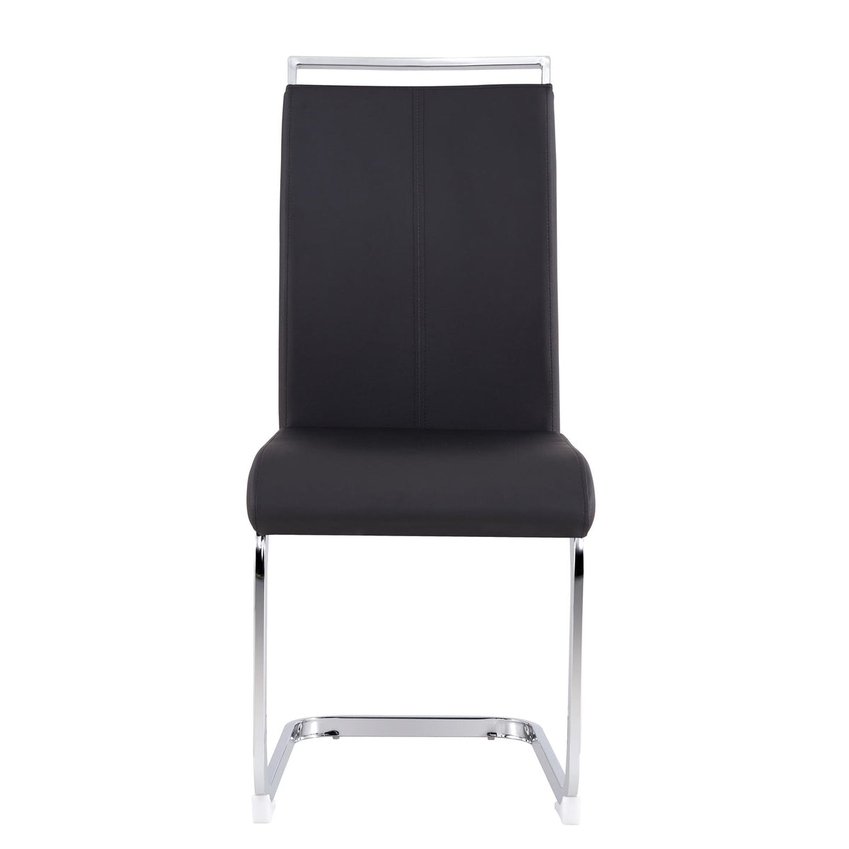 Esszimmerstühle 4er Set, Metallgestell, Ergonomischer Design, 43x54x100 cm, Schwarz