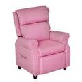 HOMCOM Kindersofa Kindercouch Kindersessel Stuhl Liegesofa verstellbar mit Fußstütze für 3-5 Jahre Jungen und Mädchen Rosa 58 x 53 x 70 cm