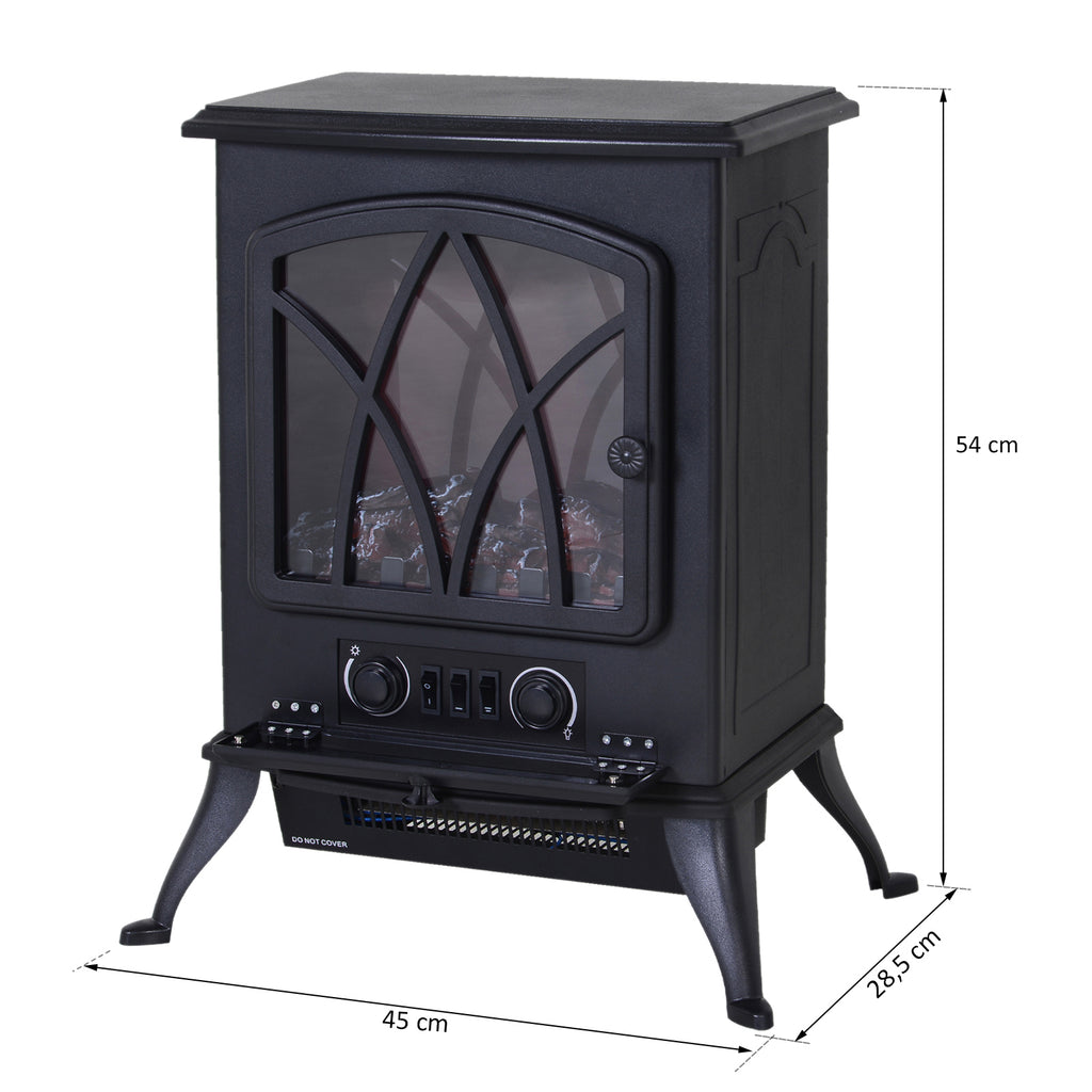 HOMCOM Elektrokamin Kamin Kaminofen Elektrischer Wandkamin (Modell6)