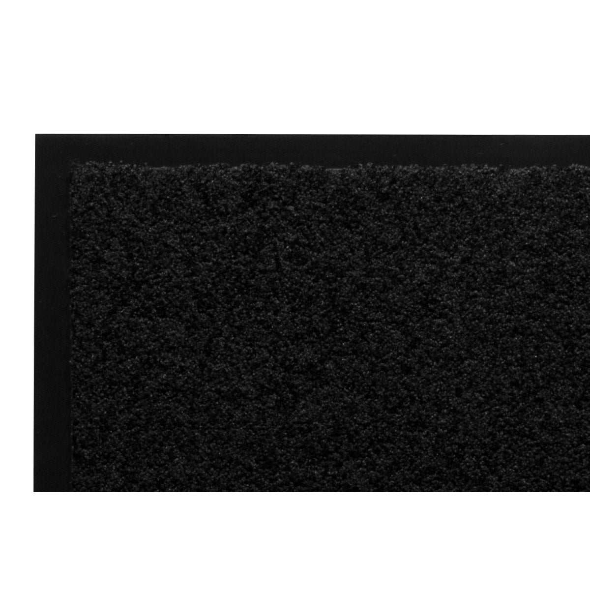 Homcom Fußmatte waschbar Gummiumrandung Schwarz 150 x 90 x 0,5 cm