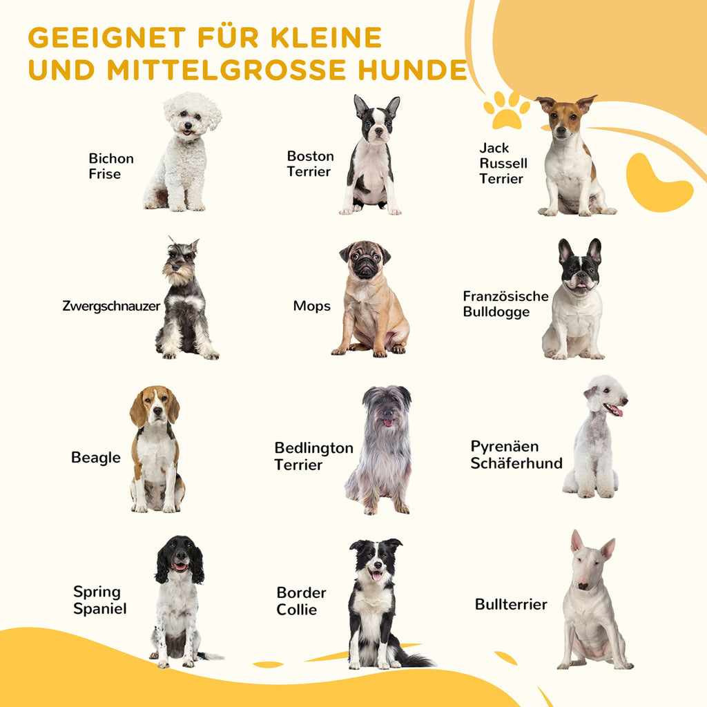 PawHut Absperrgitter Holz Freistehendes Schutzgitter für Hunde Türschutzgitter Verstellbares Hundegitter Treppengitter mit Füßen klappbares Kamingitter für Ofen Weiß 155 x 1,5 x 76 cm