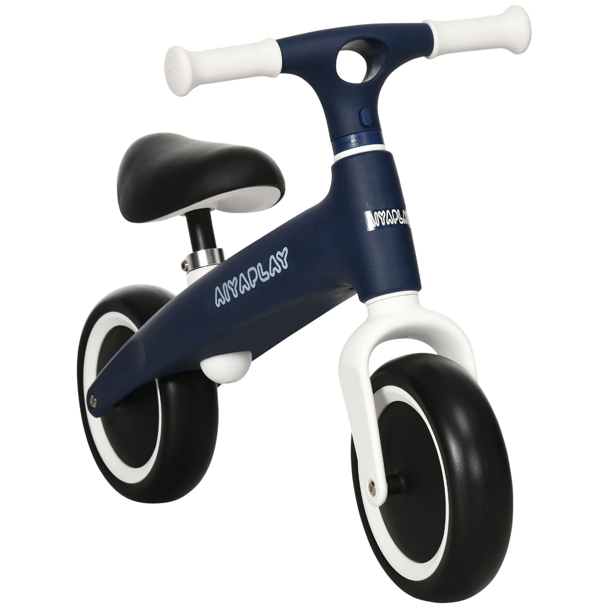 AIYAPLAY Laufrad für Kinder, Baby Laufrad, verstellbarer Sitz, 2 Räder ohne Pedale für Kinder 18-36 Monate bis zu 25 kg blau