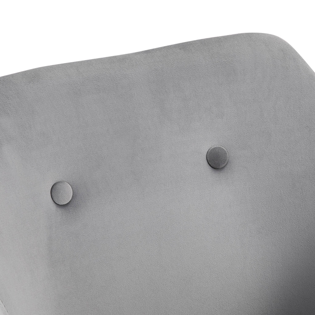 HOMCOM Esszimmerstühle in ansprechendem Design, Metallstruktur, Holzbeine, Grau, 120 kg belastbar