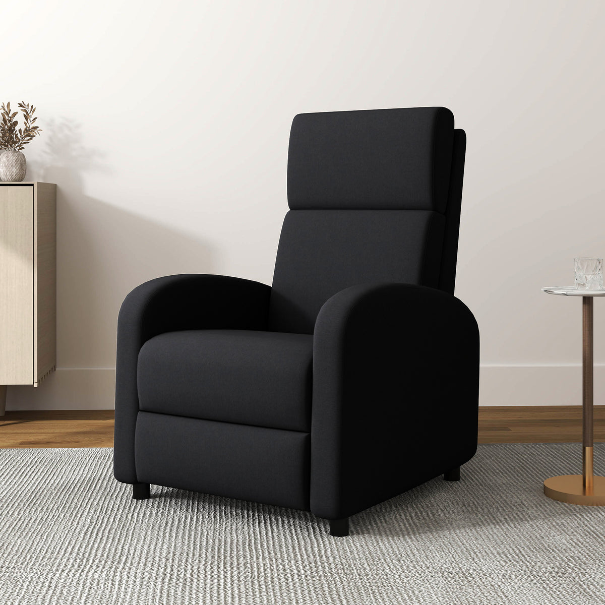 HOMCOM Relaxsessel verstellbarer Lounge Relaxsessel mit integrierter Fußstütze - zurücklehnbare Rückenlehne bis 160°