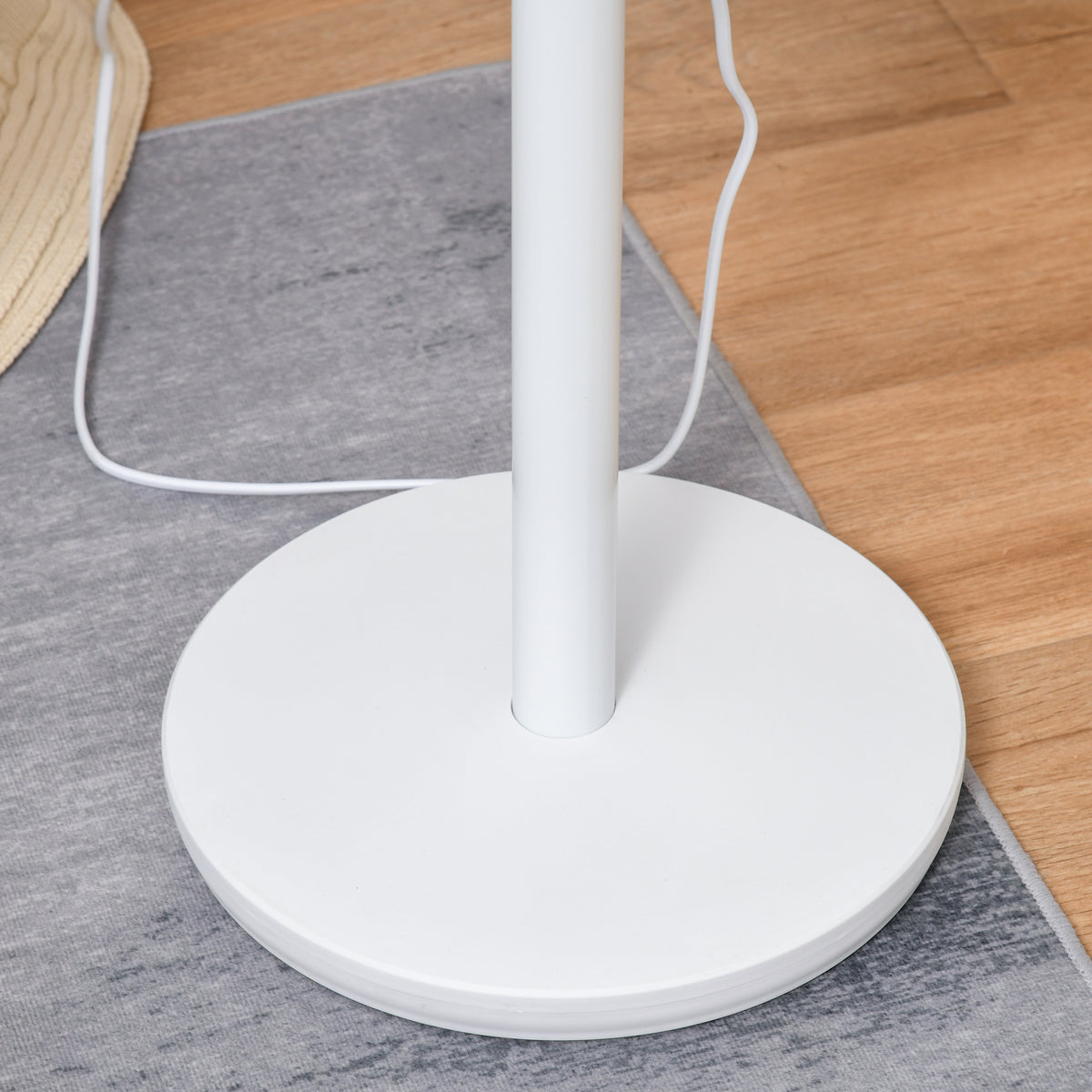 HOMCOM Standventilator Ventilator Lüfter 3 Geschwindigkeitsstufen Luftzirkulator Umluftventilator Verstellbarer 70° Oszillation Kunststoff Stahl Ø28 x 80H cm