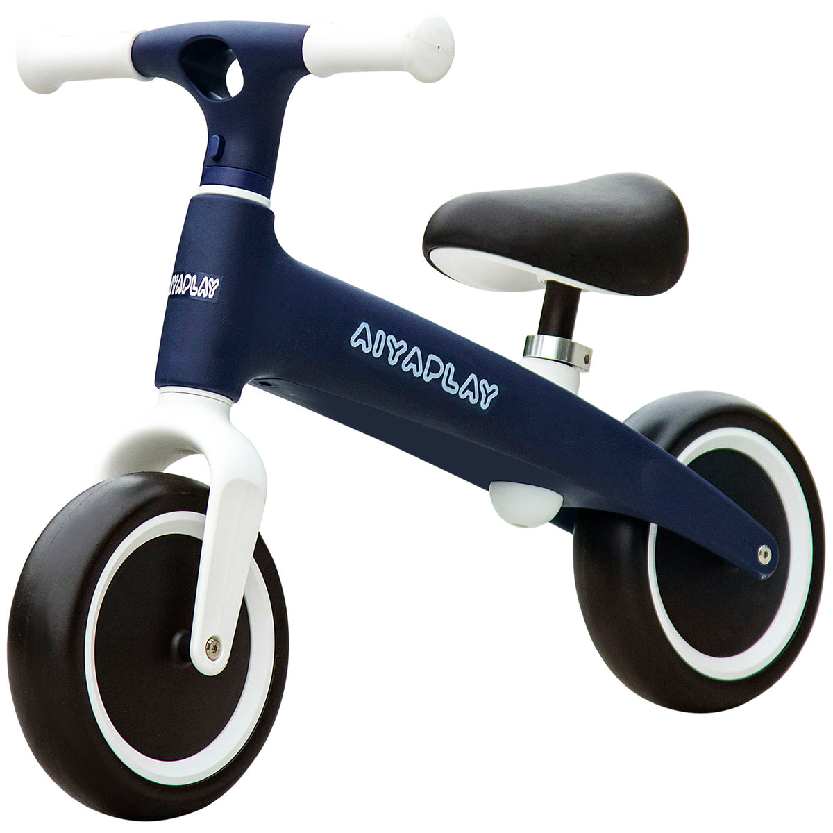 AIYAPLAY Laufrad für Kinder, Baby Laufrad, verstellbarer Sitz, 2 Räder ohne Pedale für Kinder 18-36 Monate bis zu 25 kg blau