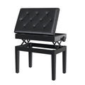 HOMCOM Klavierhocker Klavierbank Klavier Bank Schminkhocker Hocker mit Stauraum höhenverstellbar 54,5 x 33 x 48-58 cm