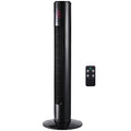 HOMCOM Säulenventilator Turm leise oszillierend 45 W mit Fernbedienung LCD-Display Zeitschaltuhr 3 Modi 3 Geschwindigkeiten 32L x 32B x 96H cm Schwarz