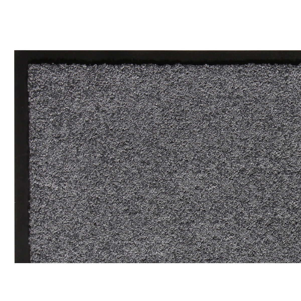 Homcom Fußmatte waschbar Gummiumrandung Grau 150 x 90 x 0,5 cm