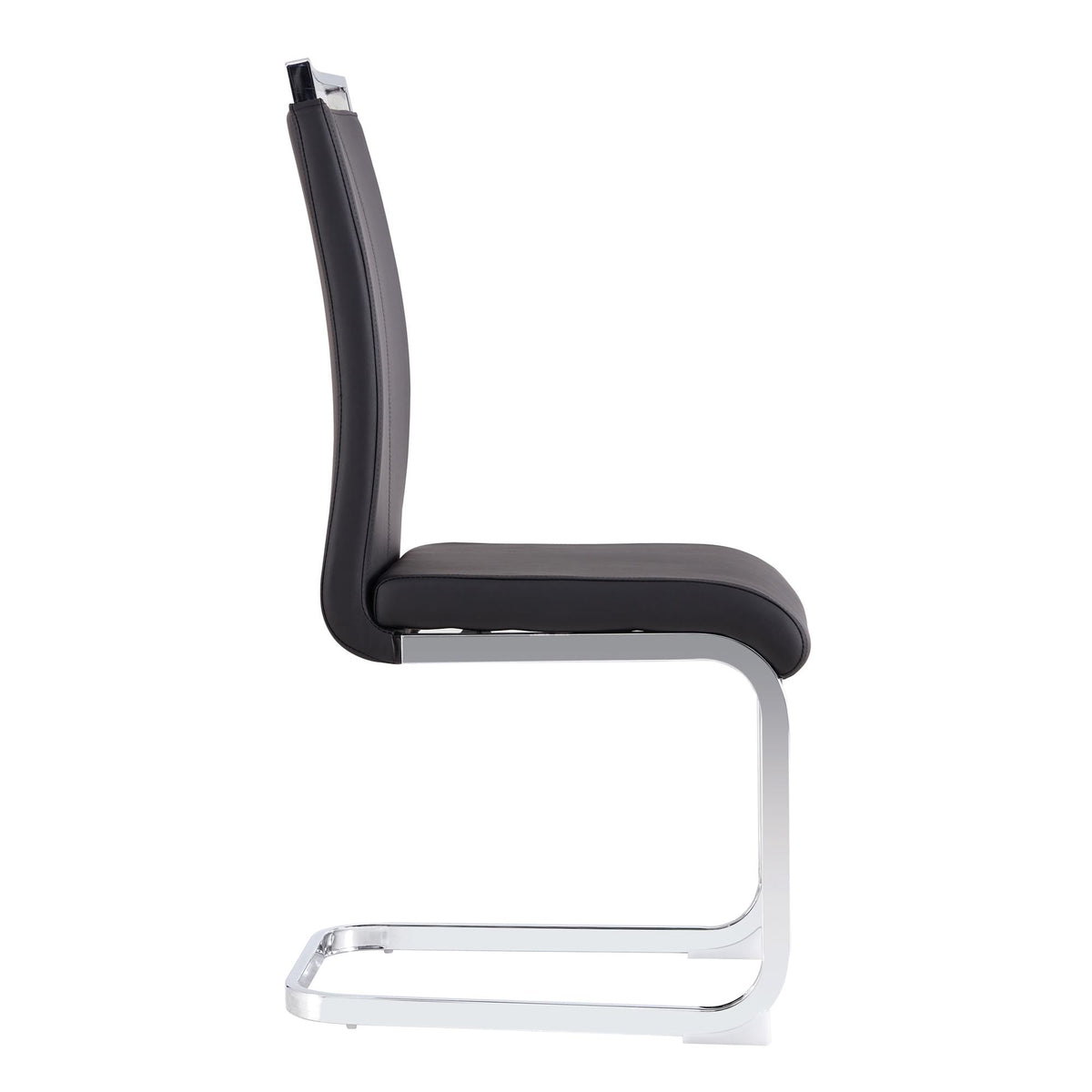 Esszimmerstühle 4er Set, Metallgestell, Ergonomischer Design, 43x54x100 cm, Schwarz