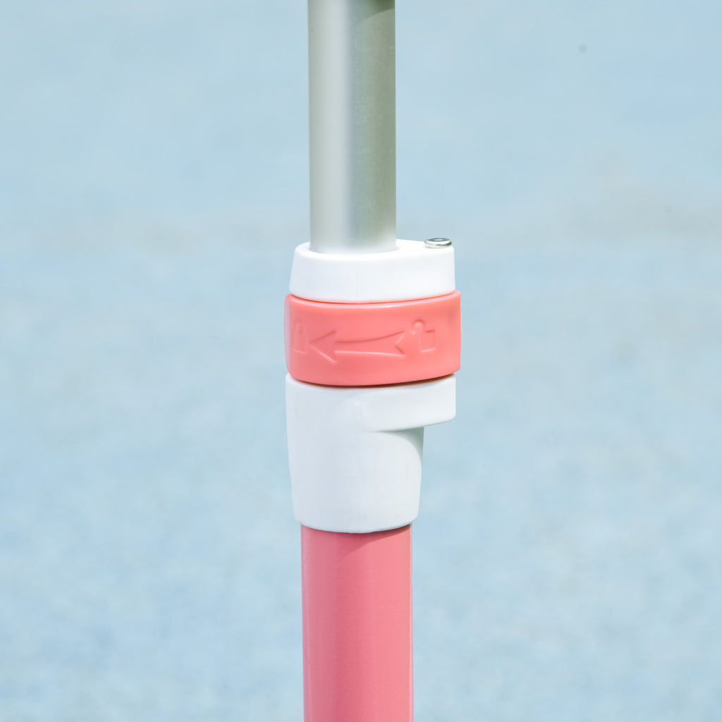 AIYAPLAY Kinder Tretroller 3 LED-leuchtende Räder Höhenverstellbarer TPE-Lenker Hinterrad-Reibungsbremse von 2 bis 6 Jahren in Rosa