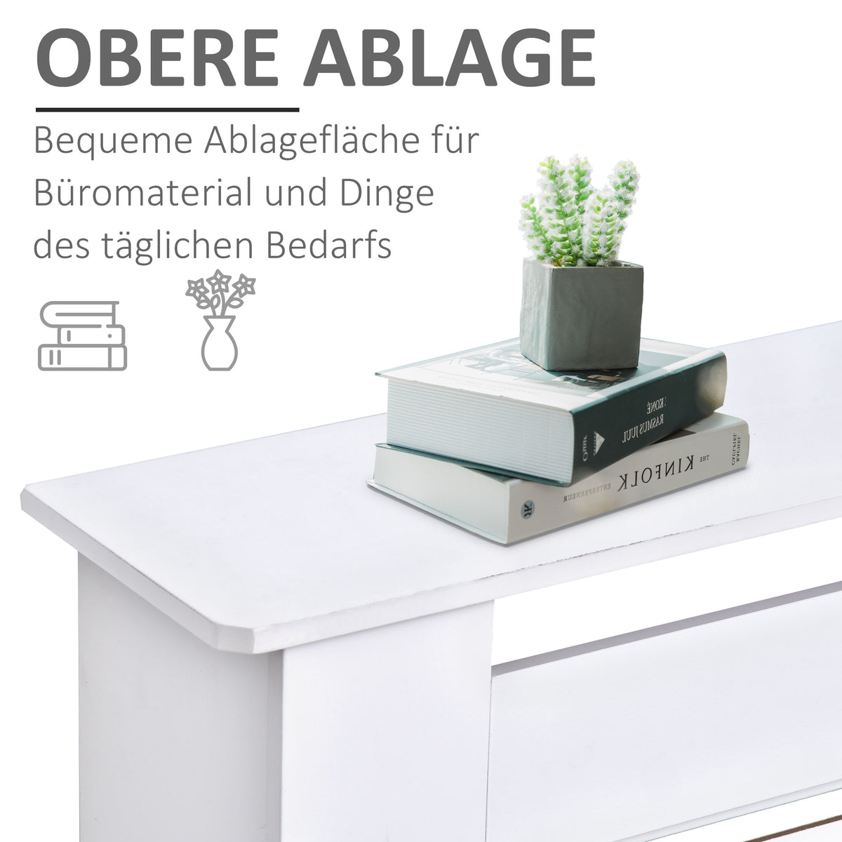 HOMCOM Heizkörperverkleidung Heizkörperabdeckung, Größenverstellbar, 208,5 cm x 20,5 cm x 82,5 cm, Weiß