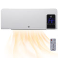 HOMCOM Wandheizlüfter elektrische Keramik-Heizung PTC - 1000 W / 2000 W mit Schwenkung Timer Fernbedienung weiß