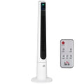 HOMCOM 118,2 cm Turmventilator mit Fernbedienung 3 Modi 3-Stufen und Geschwindigkeiten Ventilator Standventilator LED Display 220-240V 50 W 12 Std. Timer Weiß