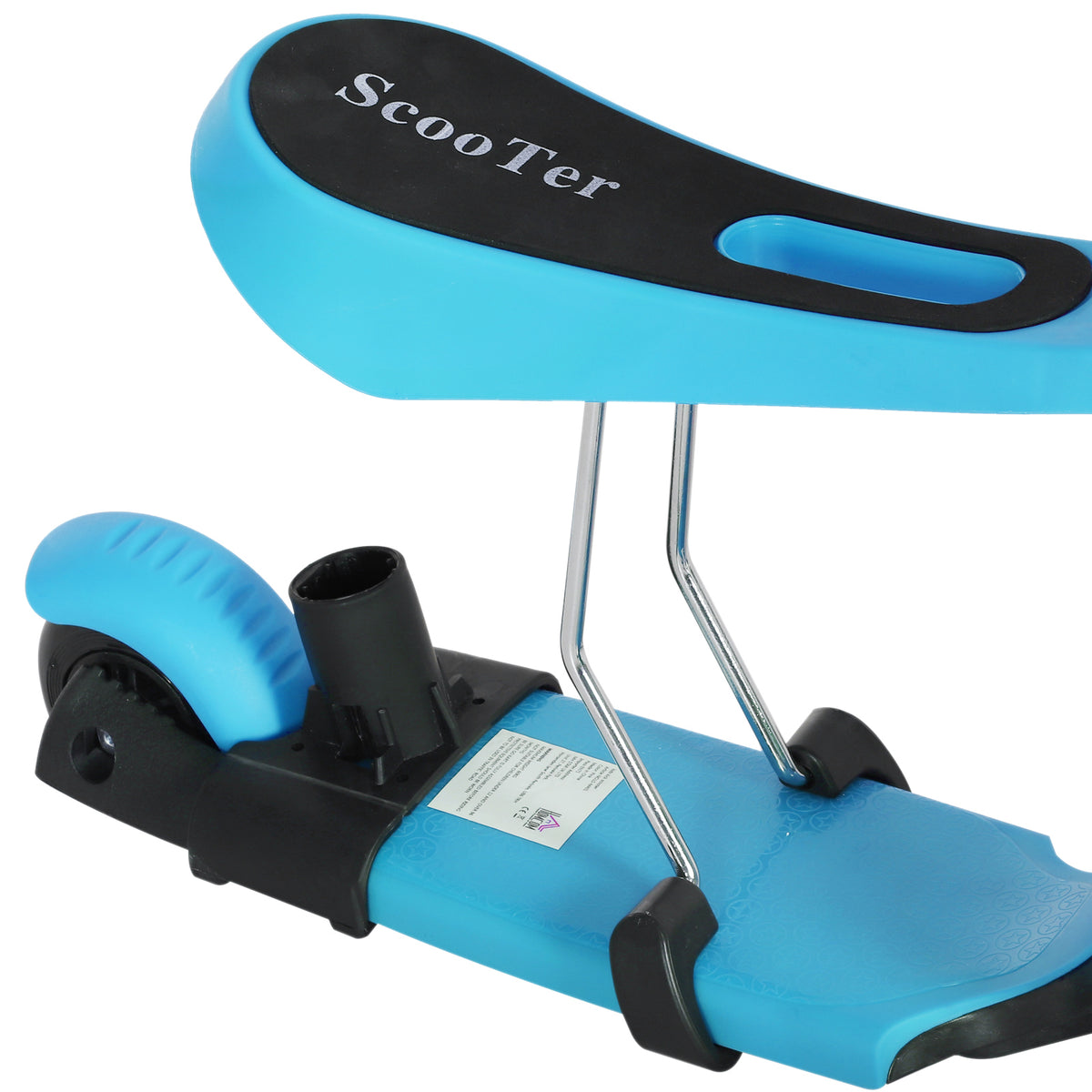 HOMCOM 5-in-1 Kinderroller Scooter Tretroller Cityroller Kinder Roller Kickboard Lenker Teleskoprohr höhenverstellbar Blau 62 x 25 x 72,5 cm