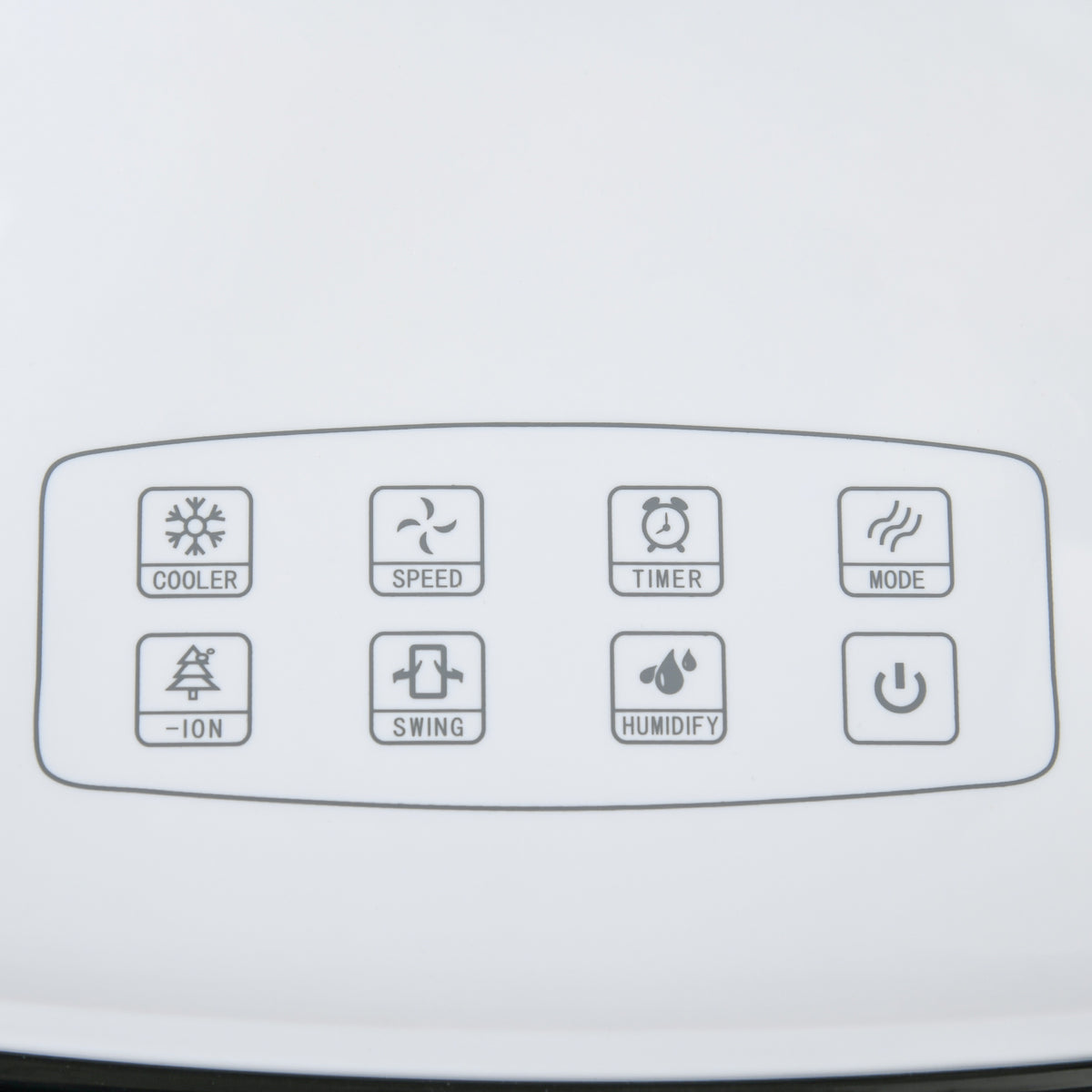 HOMCOM 10L 4 in 1 Mobile Klimaanlage mit Luftbefeuchtung Wasserkühlung Klimagerät Luftkühler 8h Timer Fernbedienung Nutzungsraum 20㎡ 60W ABS Weiß+Schwarz 38,2 x 31,6 x 76 cm