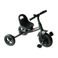 HOMCOM Dreirad Kinderdreirad Kleinkinder Rad Schwarz Metall
