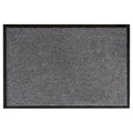 Homcom Fußmatte waschbar Gummiumrandung Grau 150 x 90 x 0,5 cm