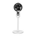 HOMCOM Standventilator Ventilator Lüfter 3 Geschwindigkeitsstufen Luftzirkulator Umluftventilator Verstellbarer 70° Oszillation Kunststoff Stahl Ø28 x 80H cm
