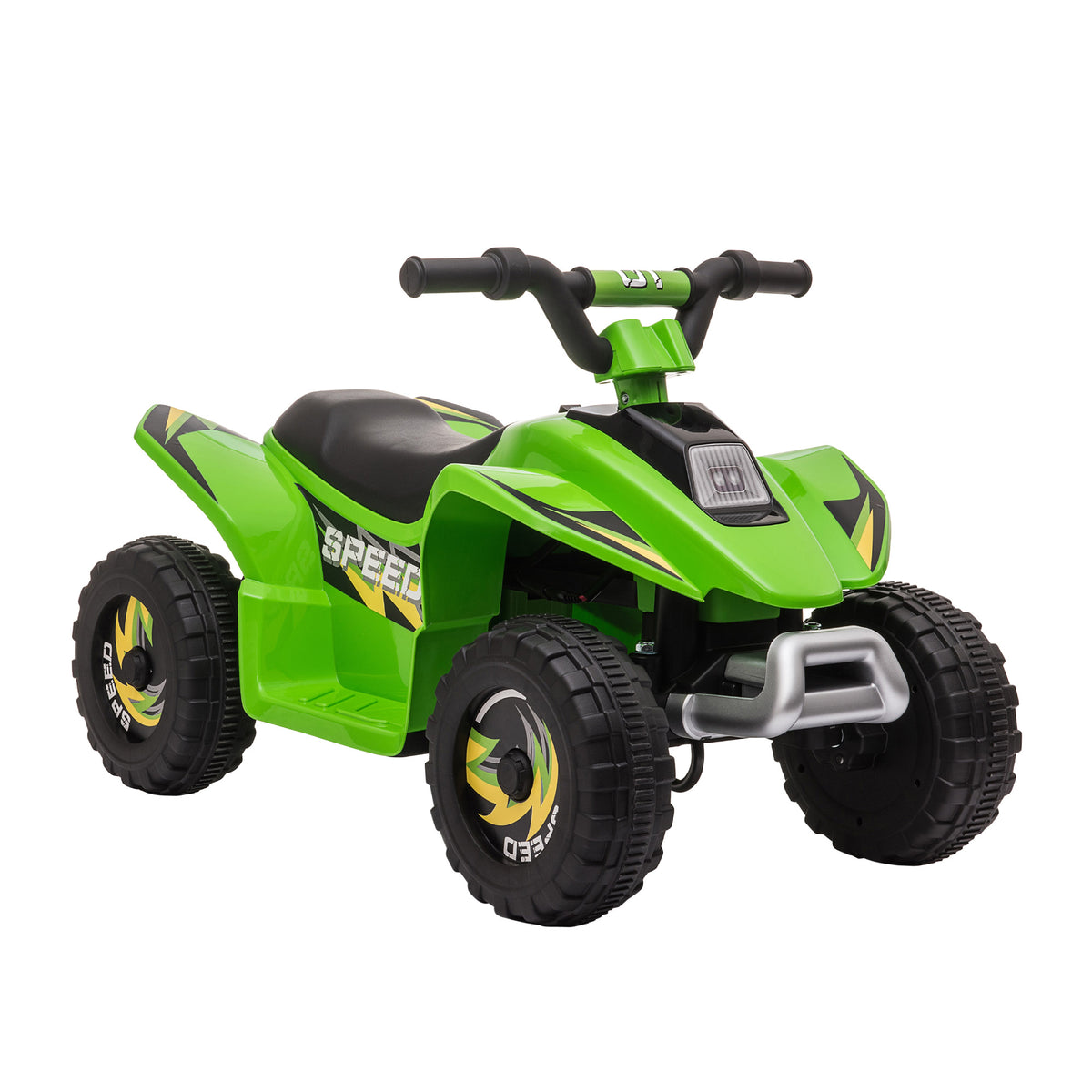 HOMCOM Quad elektrisch für Kinder 18-36 Monate Batterie 6V mit Vorwärts- und Rückwärtsgang 72 x 40 x 45,5 cm Grün