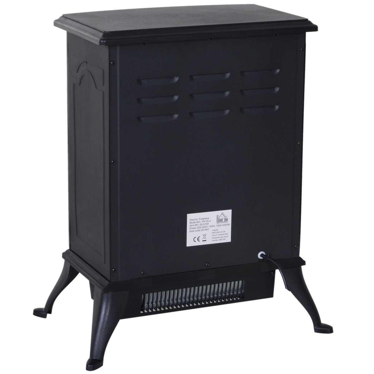 HOMCOM Elektrokamin Kamin Kaminofen Elektrischer Wandkamin (Modell6)