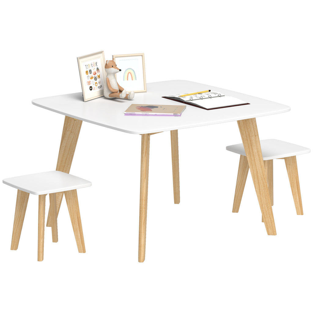 AIYAPLAY Kinder-Tisch und 2 Stühle Set, vielseitige Möbel für Schlafzimmer, Spielzimmer, 3-8 Jahre
