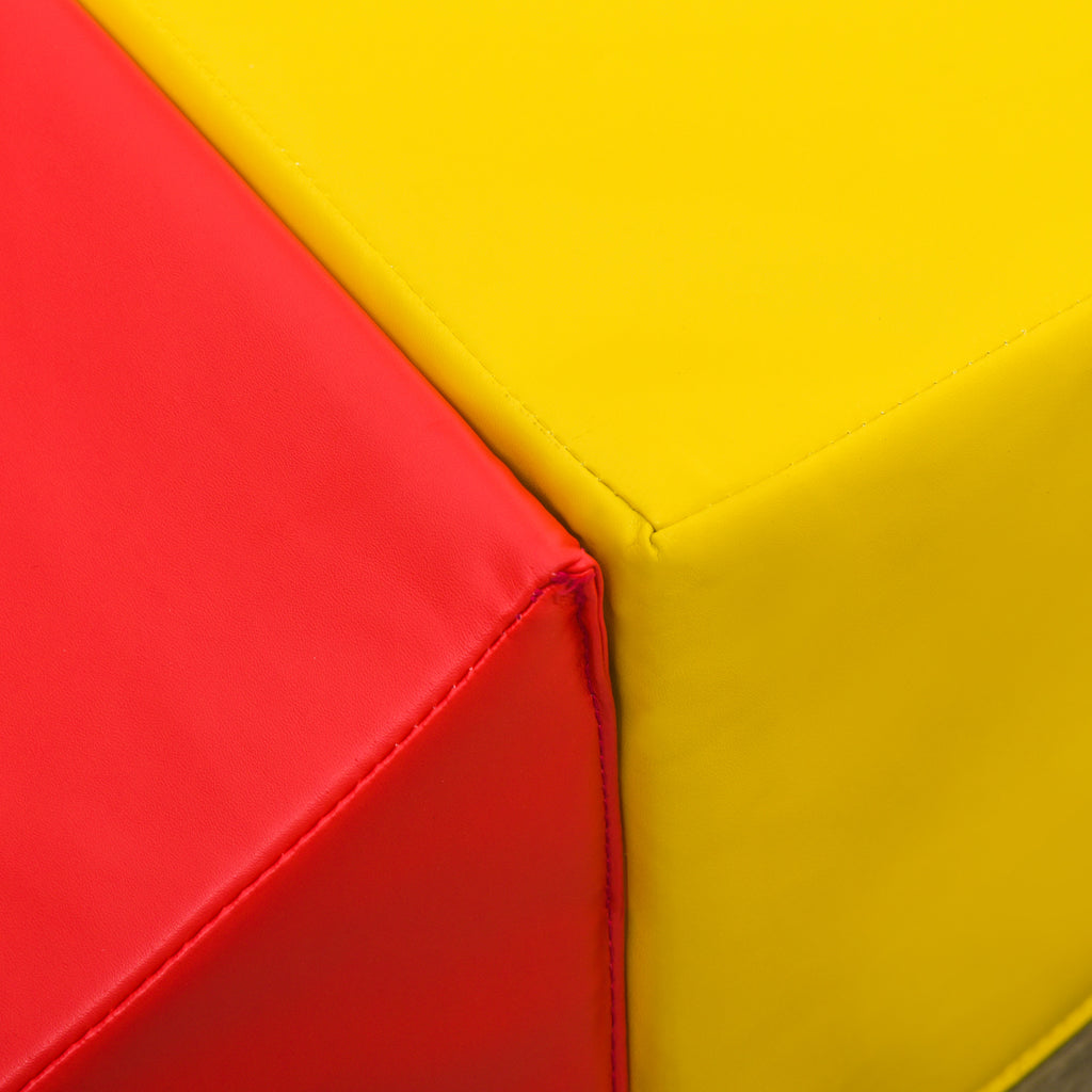 HOMCOM 4 TLG. Schaumstoff Bausteine Kinder Softbausteine klettern Bauklötze Weiche Riesenbausteine Bauspielzeug Grossbausteine Schaumstoffblöcke Spielbausteine für Baby & Kleinkinder Mehrfarbig
