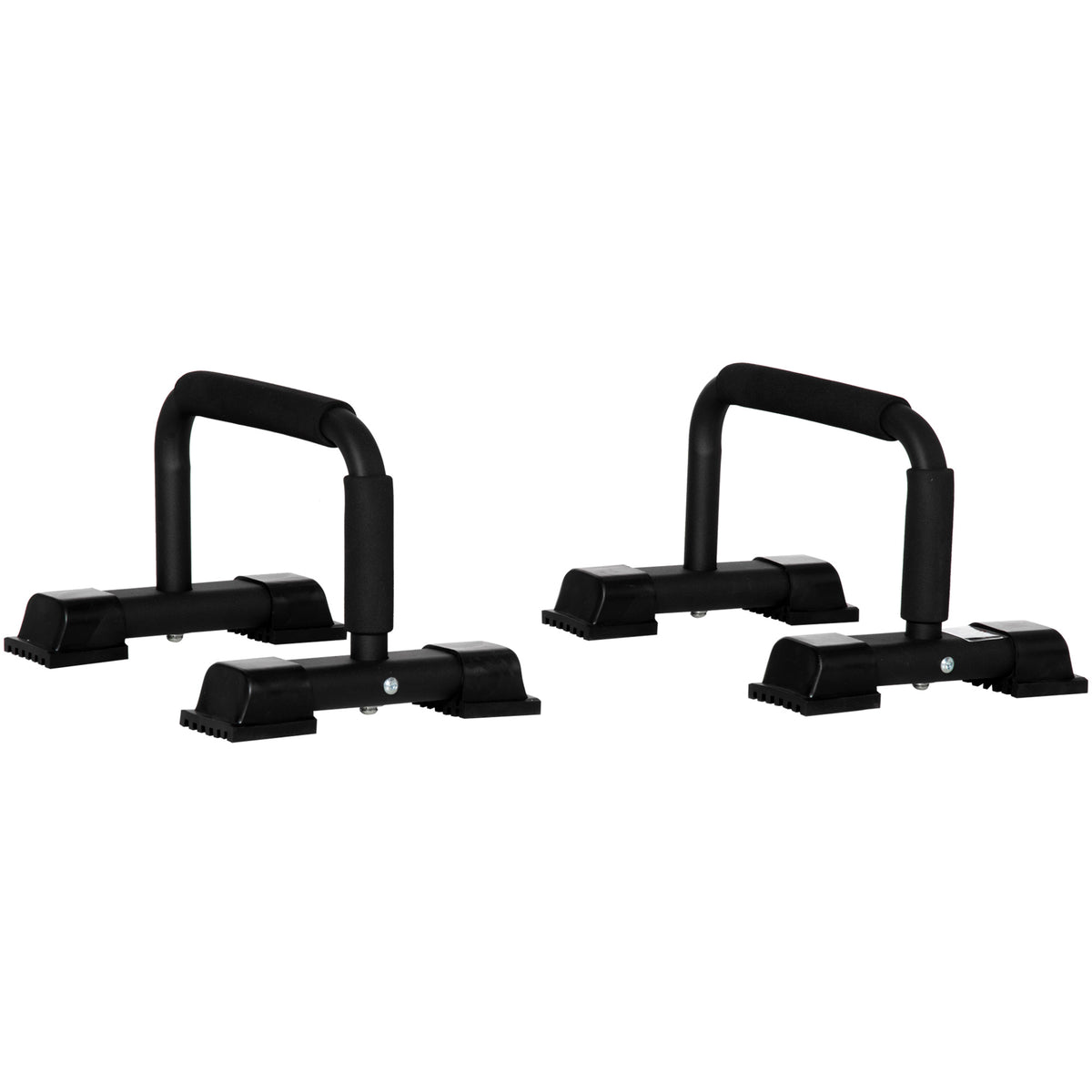 HOMCOM Dip Barren 2er Set Dip Station bis 120 kg belastbar Dip Stange Fitnessgeräte für Zuhause Parallettes Calisthenics Equipment für Krafttraining