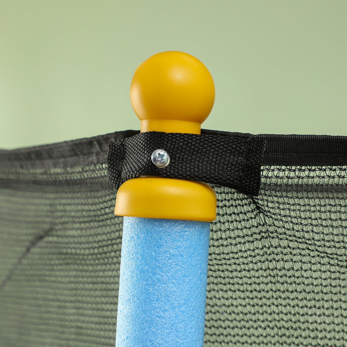 HOMCOM Trampolin für Kinder, Ø140 cm, mit Sicherheitsnetz, für innen und außen, Stahl, Kunststoff, belastbar bis 50 kg, Blau