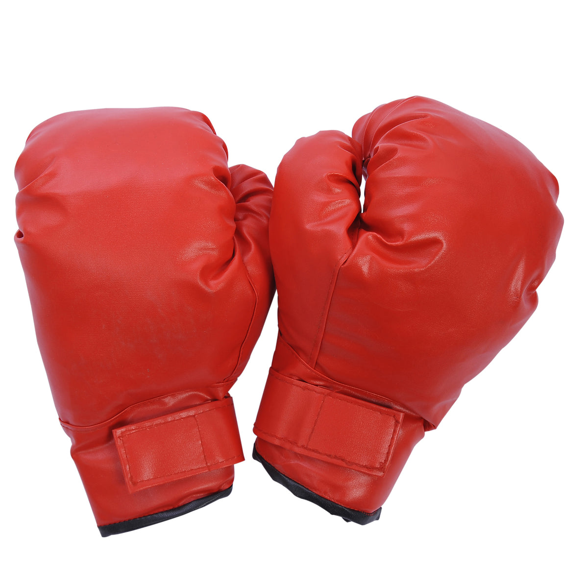 HOMCOM Punchingball Set Standbox Training Set 125/131/138/145cm höhenverstellbar mit 1 paar Handschuhe 1 Pump Geeignet für Profis und Anfänger Rot